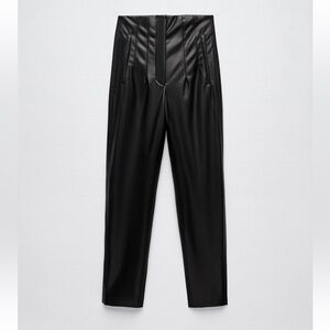 Faux Leather high Waisted pants